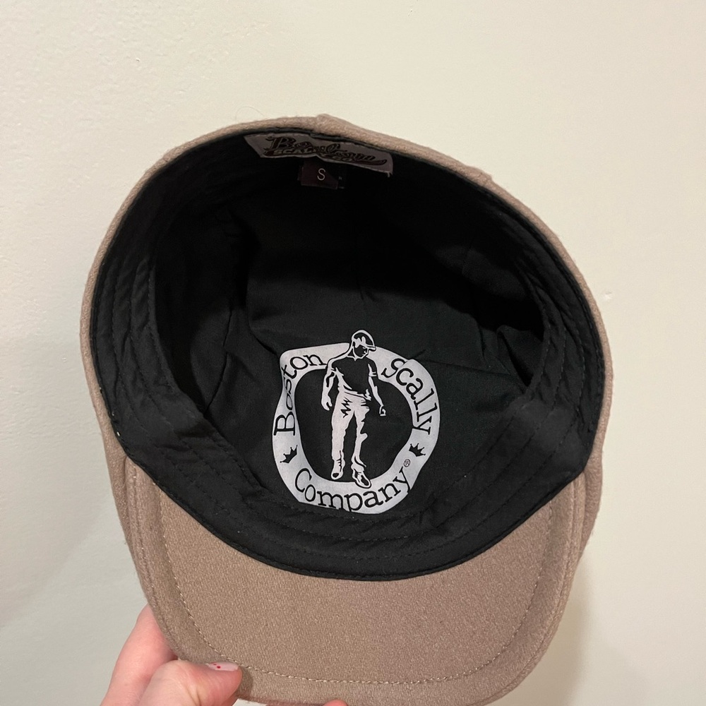 Boston Scally Tan Wool Cap Size S - Picture 2 of 5